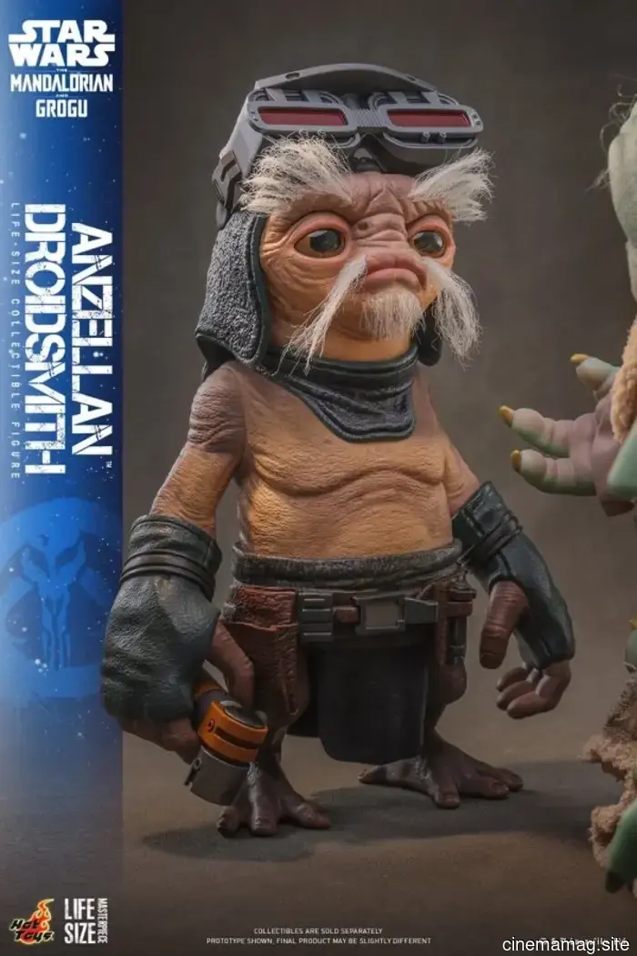 Hot Toys presenta figuras a tamaño real de Grogu y el Droidsmith Anzellan de Star Wars: The Mandalorian & Grogu