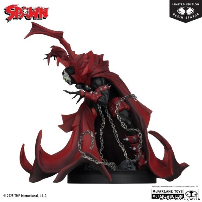 Компания McFarlane Toys представила новую коллекционную статуэтку Спауна (полностью черную, белую и красную)