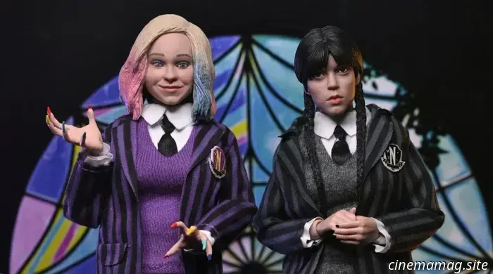 NECA introduces collectible figures of Wednesday and Enid.