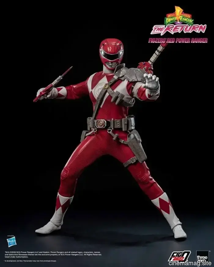 Threezero presenta la figura de sexta escala del Power Ranger Rojo de Mighty Morphin Power Rangers: The Return.