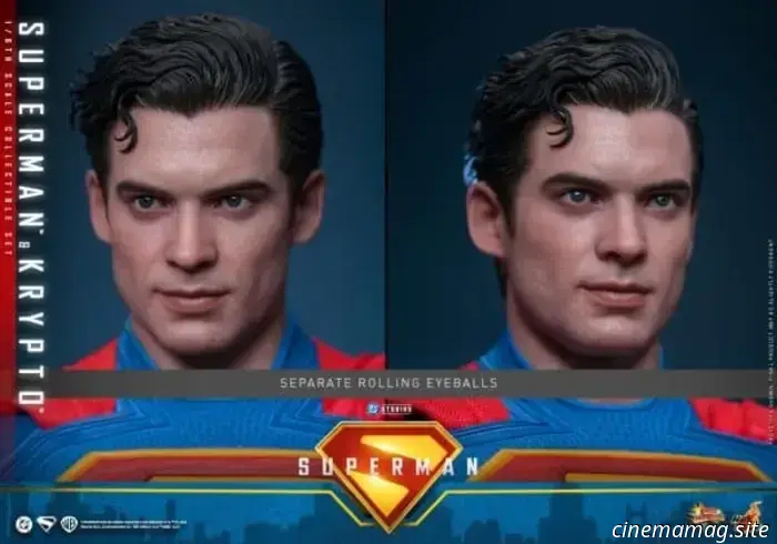 Hot Toys has officially revealed the sixth scale figures of Superman and Krypto, showcasing David Corenswet's portrayal of the Man of Steel.