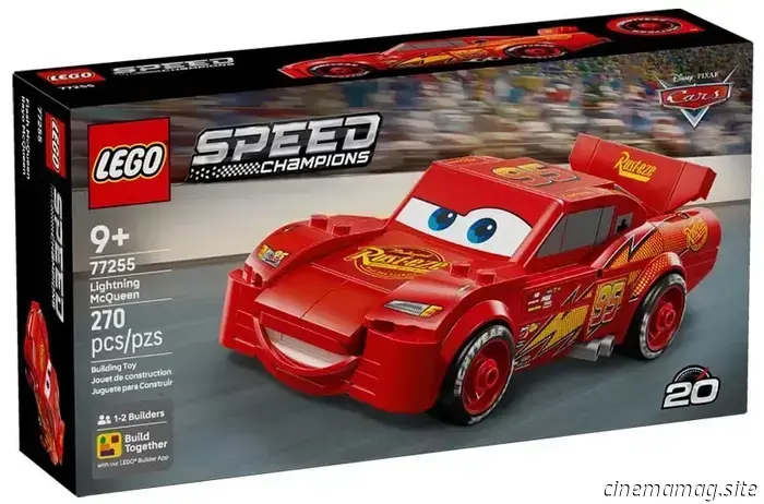 Lightning McQueen zooms into LEGO's Speed Champions collection with a set celebrating the 20th anniversary of Cars.