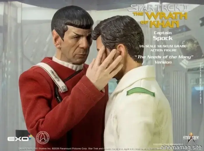 EXO-6 has revealed the 'Needs of Many' figure of Captain Spock from Star Trek II: The Wrath of Khan.