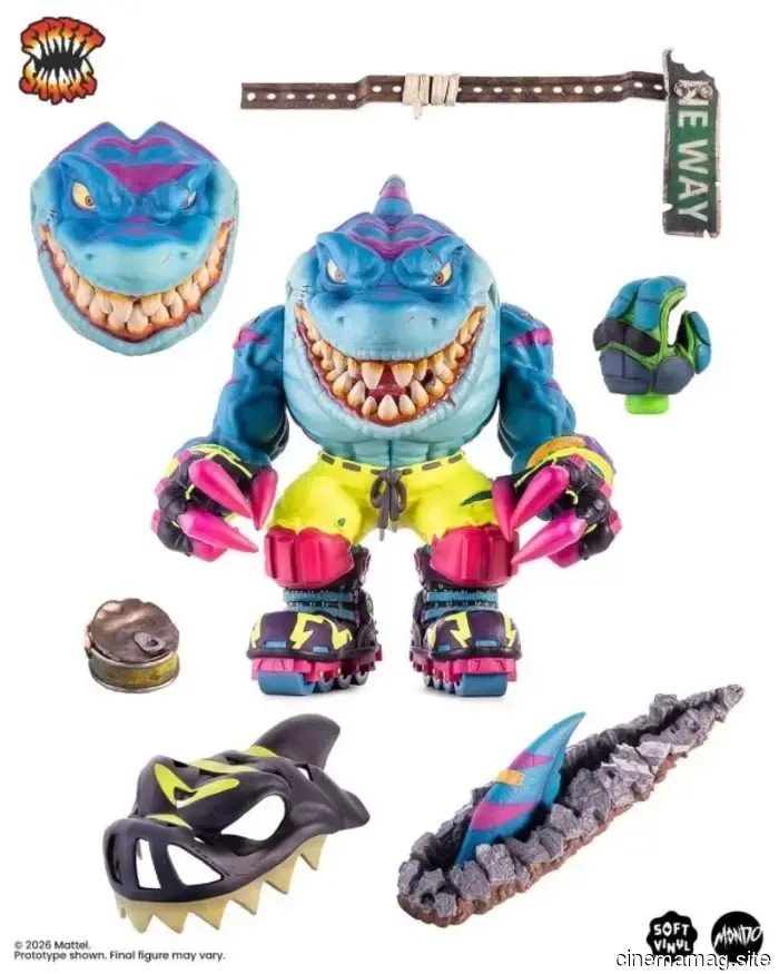 Streex becomes part of Mondo’s Street Sharks collection with a premium soft vinyl figure.