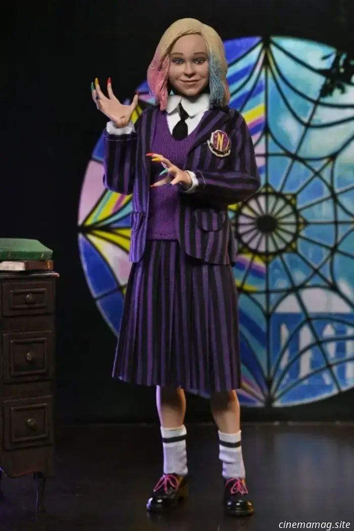NECA introduces collectible figures of Wednesday and Enid.