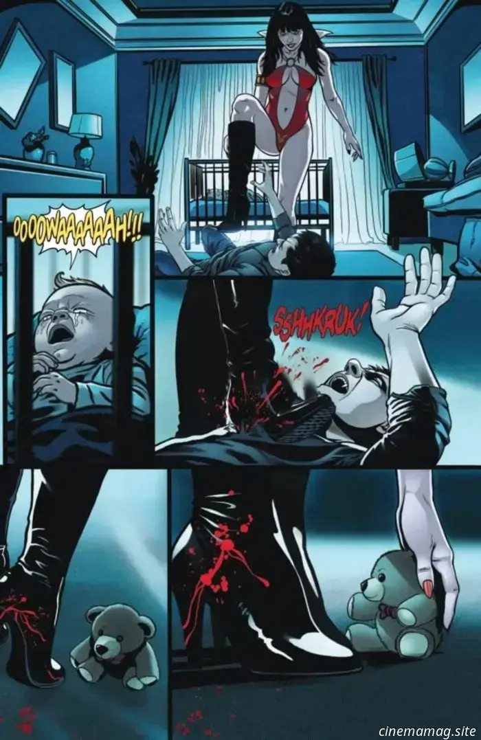 Here’s your first glimpse at Vampirella Halloween Horror.