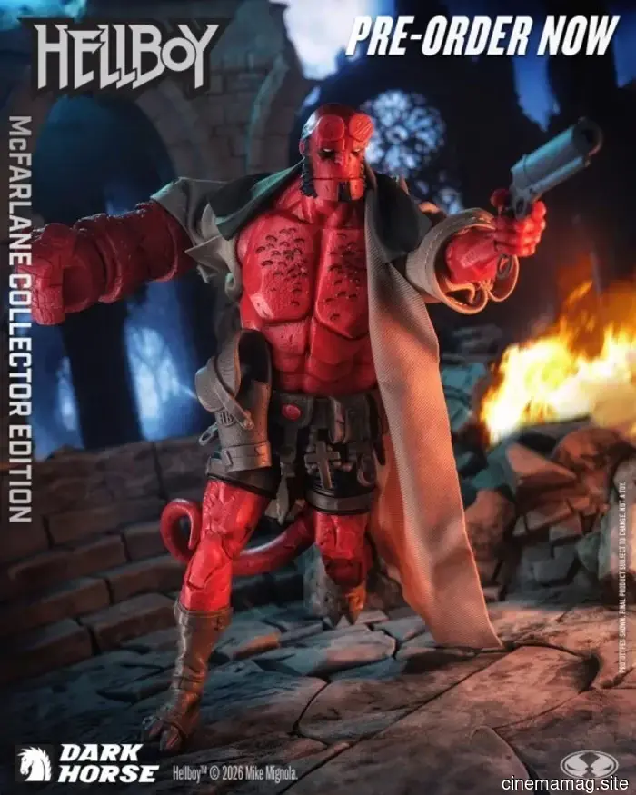 Hellboy McFarlane Collector Edition action figure now available for pre-order.