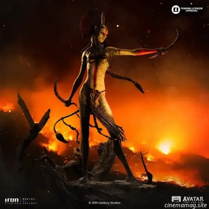 Аватар: Огонь и Пепел — коллекционные статуэтки Майлза Куарича и Варанга представлены Iron Studios.