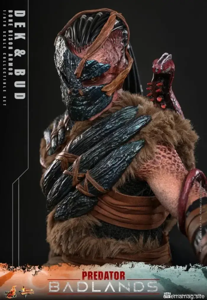 Hot Toys is set to release the sixth scale action figure set of Dex and Bud from Predator: Badlands.