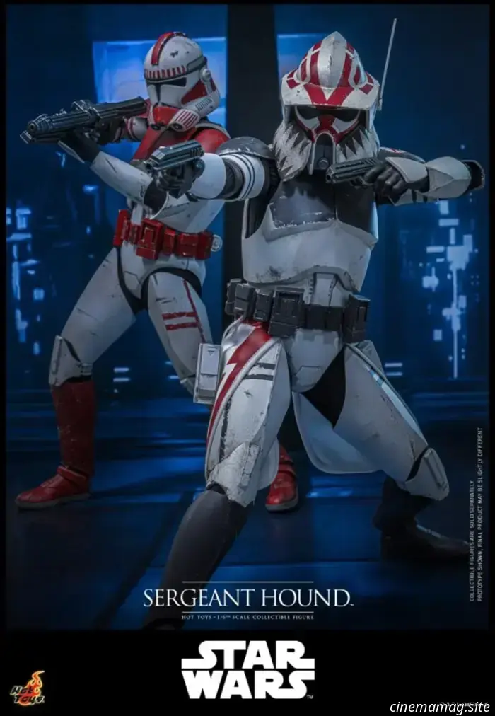 Figura a escala 1:6 del sargento Hound de Star Wars: The Clone Wars, presentada por Hot Toys