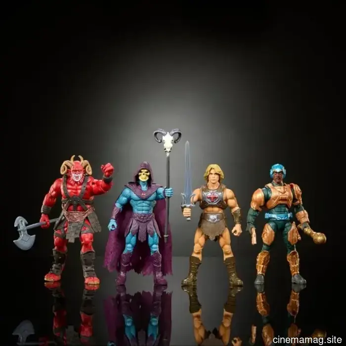 Сразите Хи-Мэна и Человека-Оружия против Склетора и Человека-Козла с набором фигурок из фильма "Мастера Вселенной" от Mattel.