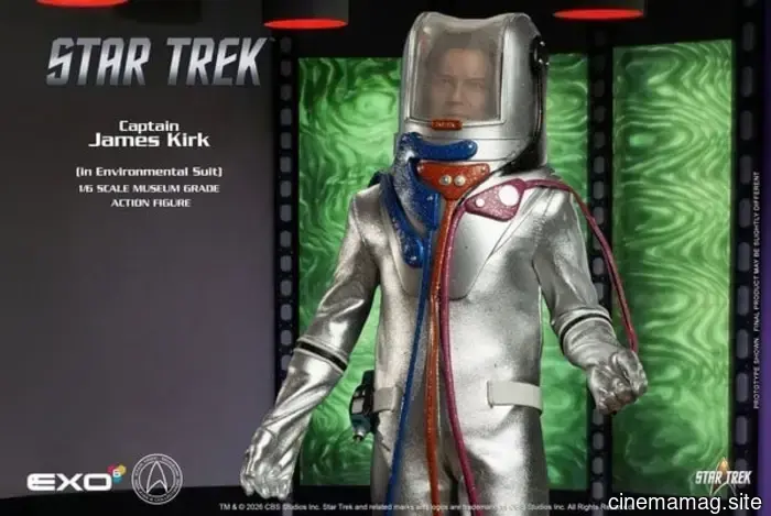Figura de sexta escala del Capitán James T. Kirk de Star Trek en traje ambiental presentada por EXO-6