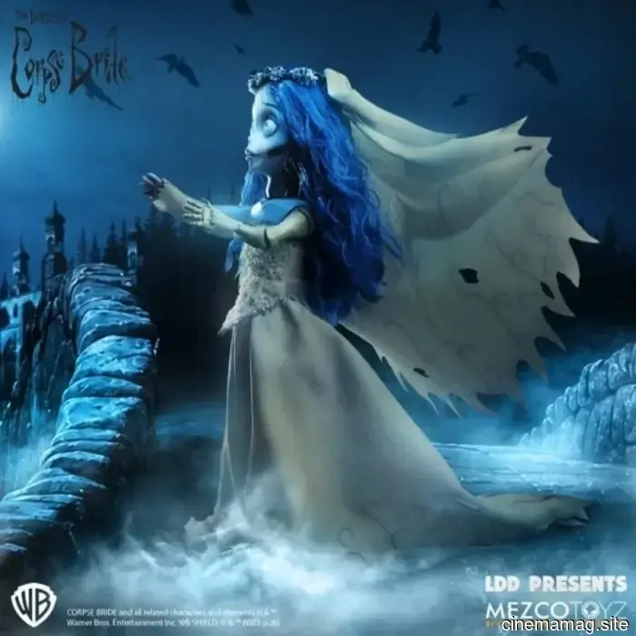Emily becomes part of the Living Dead Dolls collection with the LDD Presents Corpse Bride doll from Mezco Toyz.
