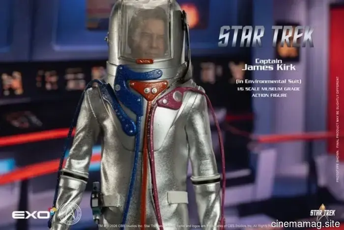 Figura de sexta escala del Capitán James T. Kirk de Star Trek en traje ambiental presentada por EXO-6
