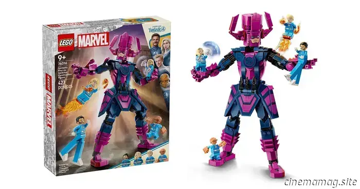 The Fantastic Four confront Galactus in LEGO's set titled The Fantastic Four: First Steps.