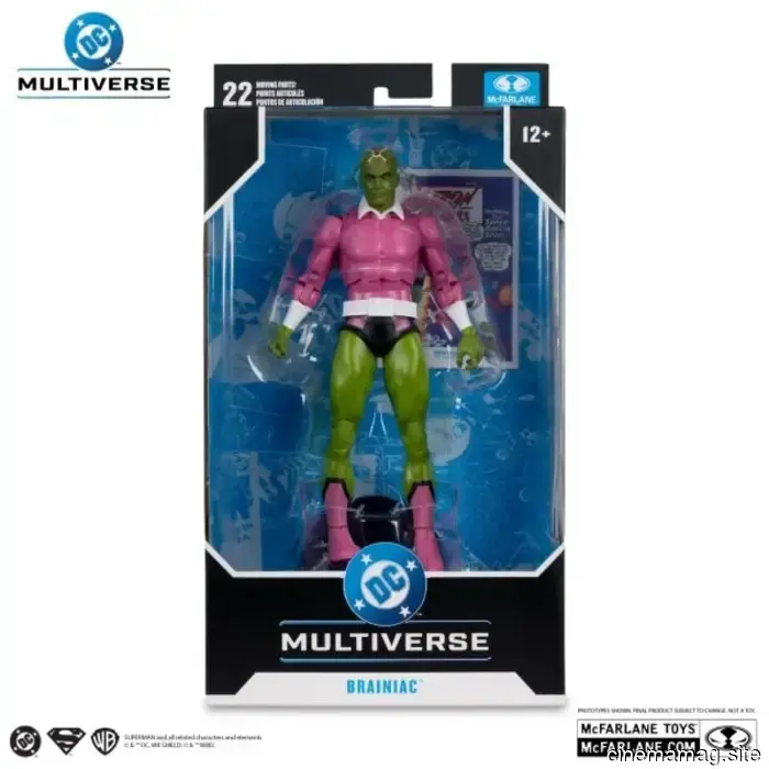 McFarlane has introduced new DC Multiverse figures featuring Sinestro, Brainiac, Black Adam, Black Mask, Sentinel, and Kid Flash.