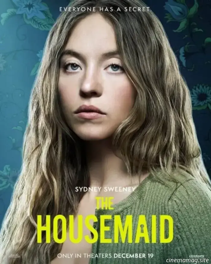 На постерах «The Housemaid» изображены Сидни Суини, Аманда Сейфрид, Брендон Скленар и Микеле Морроне.