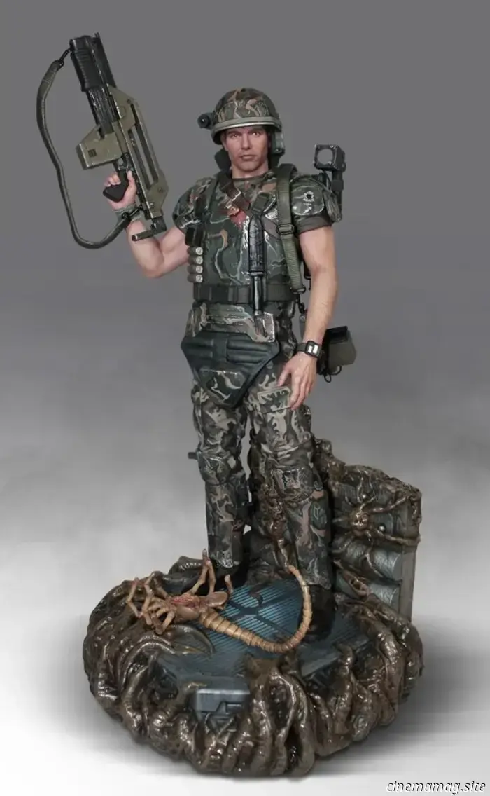 Il caporale Hicks, statua di Aliens in scala di un quarto di dollaro, svelata da Hollywood Collectibles Group