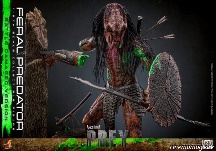 Hot Toys ha svelato l'action figure in scala 1/6 del Feral Predator di Prey (versione con danni da battaglia).