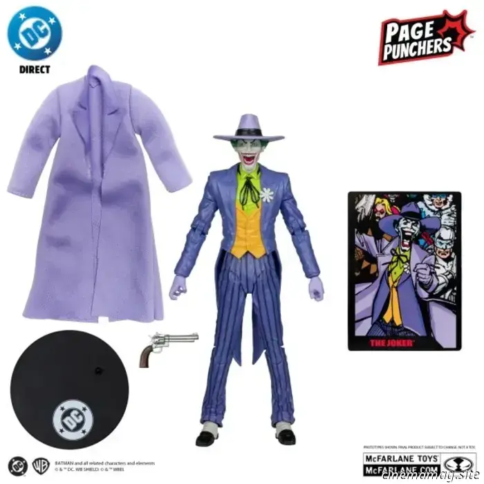 McFarlane Toys представляет серию Page Punchers с Суперменом, Джокером и Бэтменом: «Темный рыцарь возвращается».