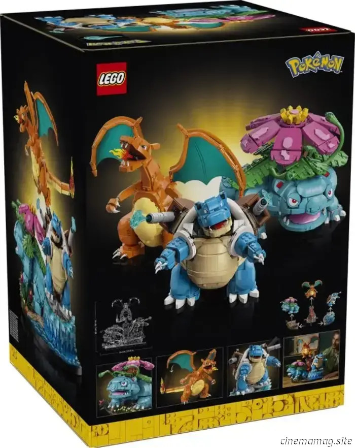Линейка LEGO Pokémon запускается с Пикачу, Иви, Венузавром, Чаризардом и Бластойзом.
