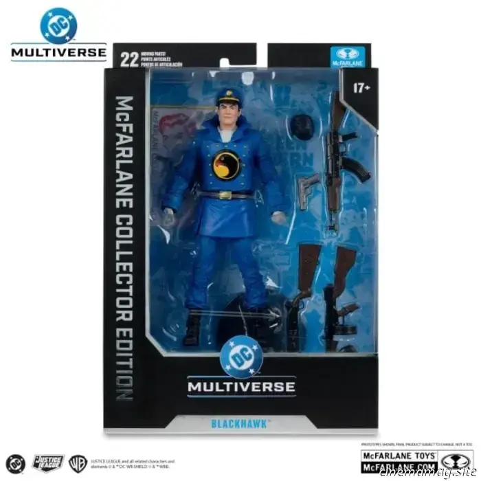 McFarlane Toys has revealed new DC Multiverse figures featuring Zatanna, Detective Chimp, Professor Pyg, Elongated Man, Cosmic Boy, and Blackhawk.