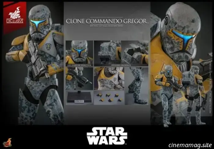 Clone Commando Gregor becomes part of Hot Toys' sixth scale action figure lineup from Star Wars.