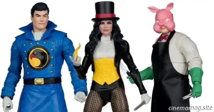 McFarlane Toys has revealed new DC Multiverse figures featuring Zatanna, Detective Chimp, Professor Pyg, Elongated Man, Cosmic Boy, and Blackhawk.
