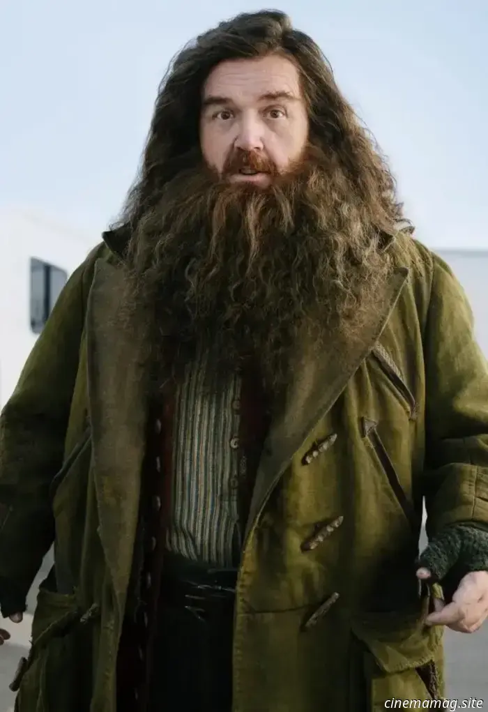The Harry Potter TV series has started production and has released its first glimpse of Harry and Hagrid.