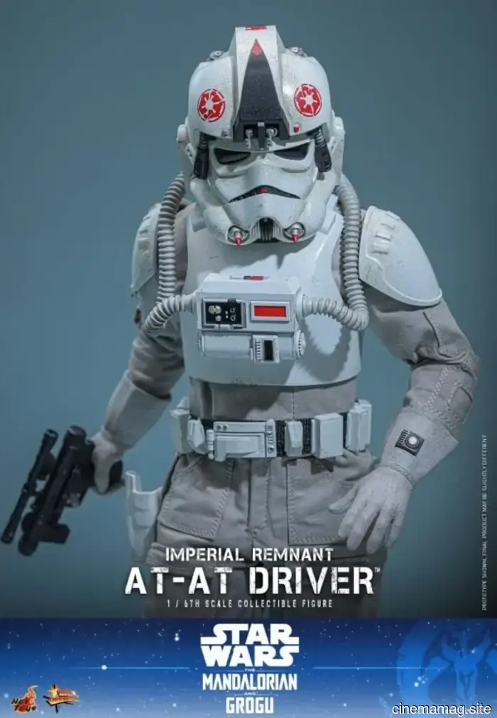 Hot Toys has introduced the sixth scale figure of the Imperial Remnant AT-AT Driver from Star Wars: The Mandalorian, featuring Grogu.