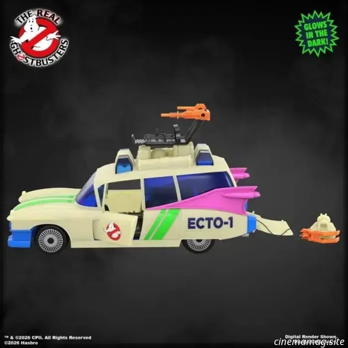 Hasbro officially presented The Real Ghostbusters Kenner Classics Ecto-Glow Ecto-1.