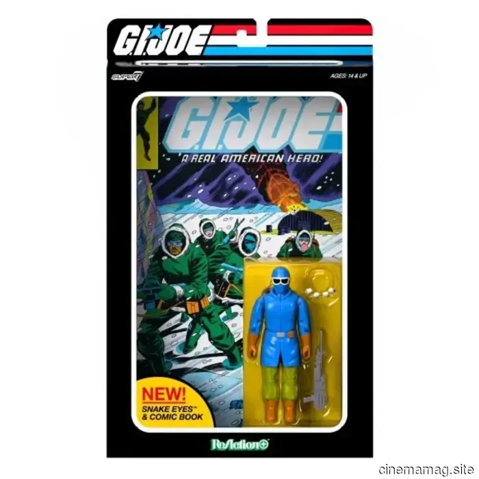 Snake Eyes se une a la serie ReAction+ Comic Collector de G.I. Joe: A Real American Hero de Super7.
