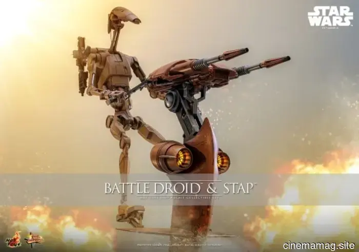 Hot Toys has unveiled the Battle Droid and STAP sixth scale set from Star Wars: Episode I – The Phantom Menace.