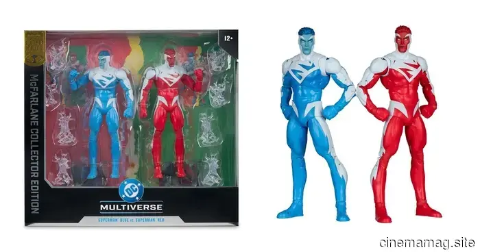 DC Multiverse McFarlane Edición de Coleccionista Superman Azul vs Superman Rojo 2-pack lanza pre-pedidos