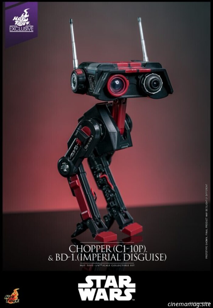 Hot Toys has unveiled sixth scale figures of Star Wars' Chopper (C1-10P) and BD-1 (Imperial Disguise).