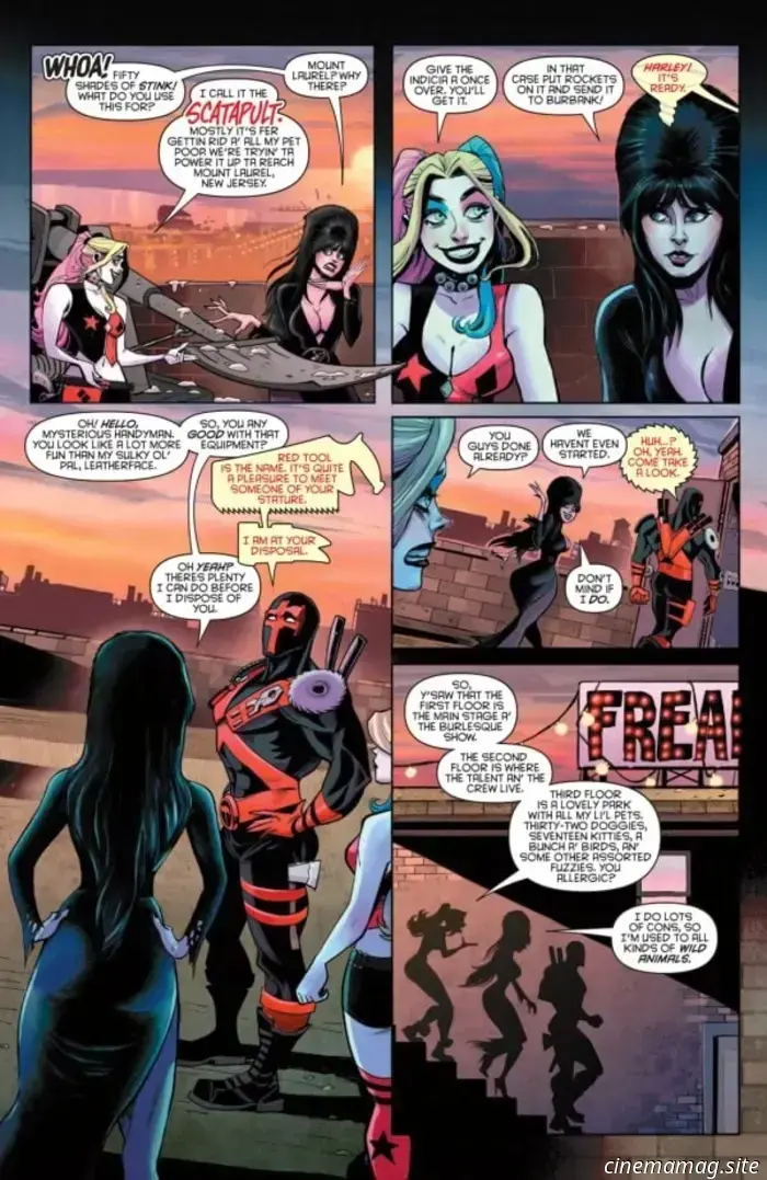 Echa un vistazo a Harley Quinn X Elvira #2 con una vista previa exclusiva