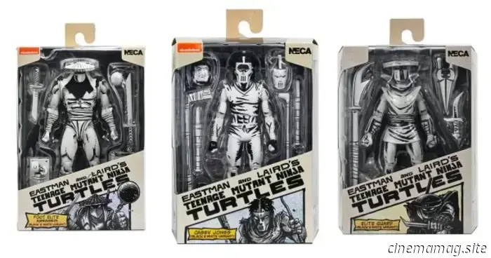 NECA presenta le nuove action figure Teenage Mutant Ninja Turtles Mirage Studios Black & White variant