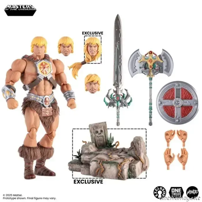 Mondo lancia una nuova linea di action figure in scala 1:12 dei Masters of the Universe con He-Man e Clawful