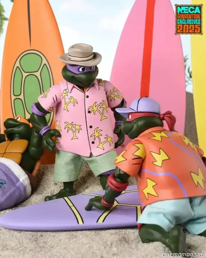 Teenage Mutant Ninja Turtles Bodacious Beach Bros. SDCC esclusivo 4-pack svelato da NECA