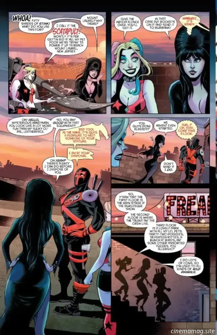 Превью комикса — Харли Квинн X Эльвира №2
