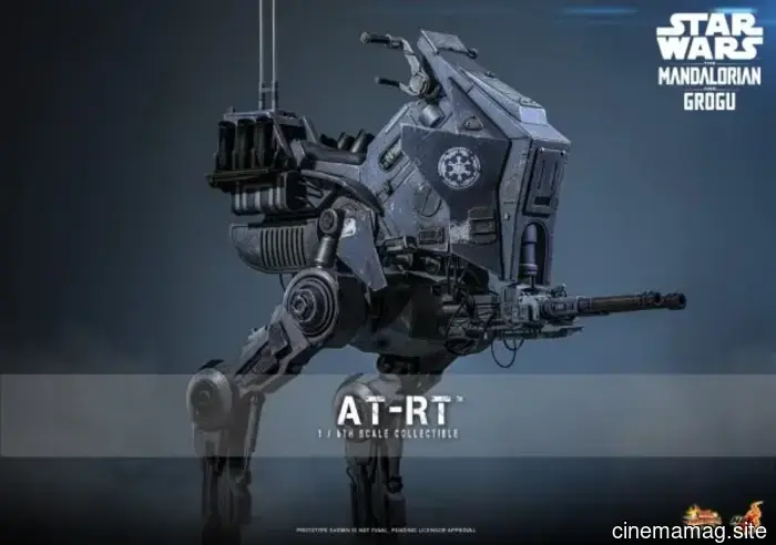 Hot Toys has revealed a sixth scale vehicle and figure set featuring the Imperial Remnant AT-RT and Driver from Star Wars: The Mandalorian, along with Grogu.