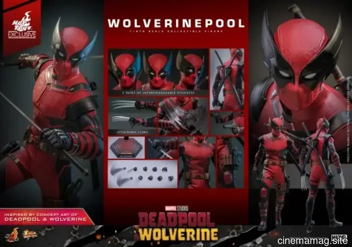 Wolverinepool se une a la colección de Deadpool y Wolverine de Hot Toys con una figura de sexta escala.