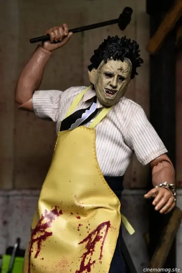 NECA introduces new figures of Leatherface from the Texas Chain Saw Massacre.