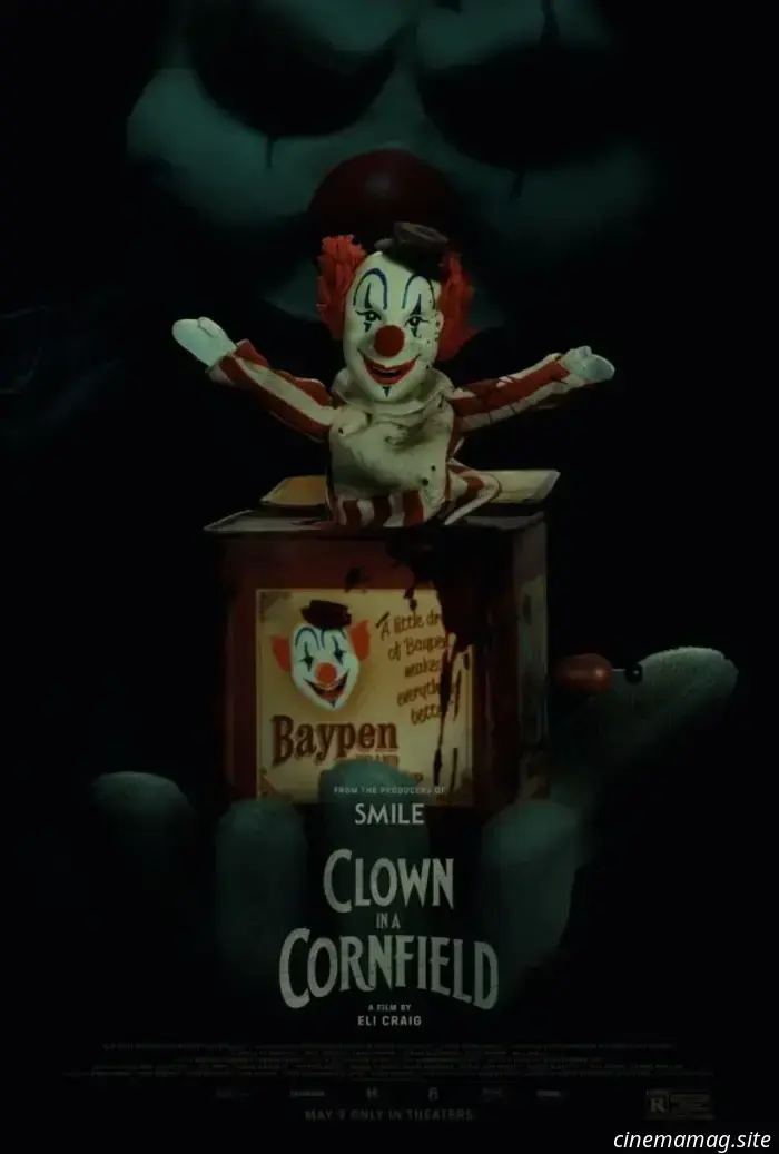 Shudder releases the trailer for its new horror film, Clown in a Cornfield.