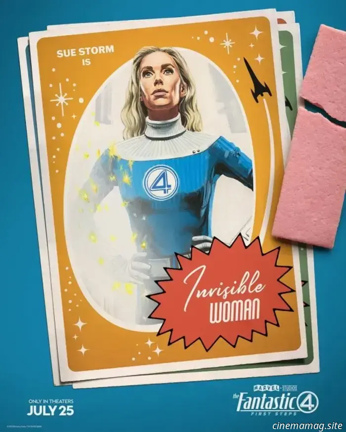 I Fantastici Quattro: I Primi Passi I character poster presentano la Prima famiglia della Marvel e H. E. R. B. I. E.