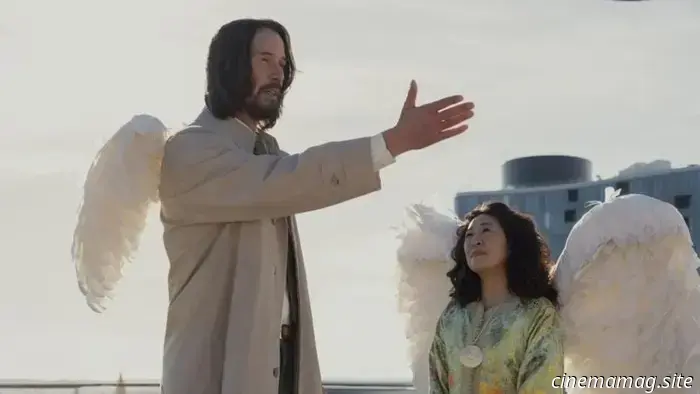 The clumsy angel played by Keanu Reeves brings Good Fortune in the latest trailer for the comedy directed by Aziz Ansari.