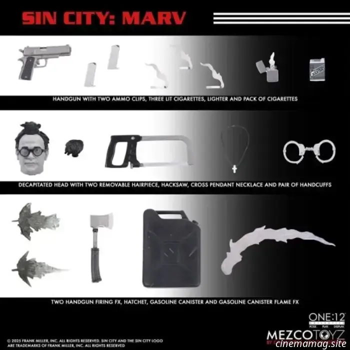 Фигурка Марва из «Города грехов» в линейке One:12 Collective представлена компанией Mezco Toyz.
