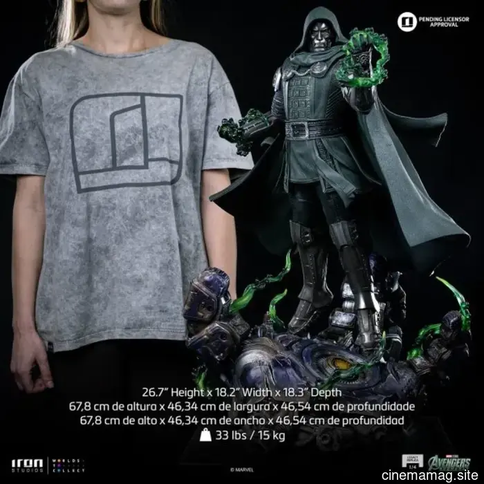 Vengadores: Estatua coleccionable a escala de un cuarto de Doctor Doom revelada por Iron Studios