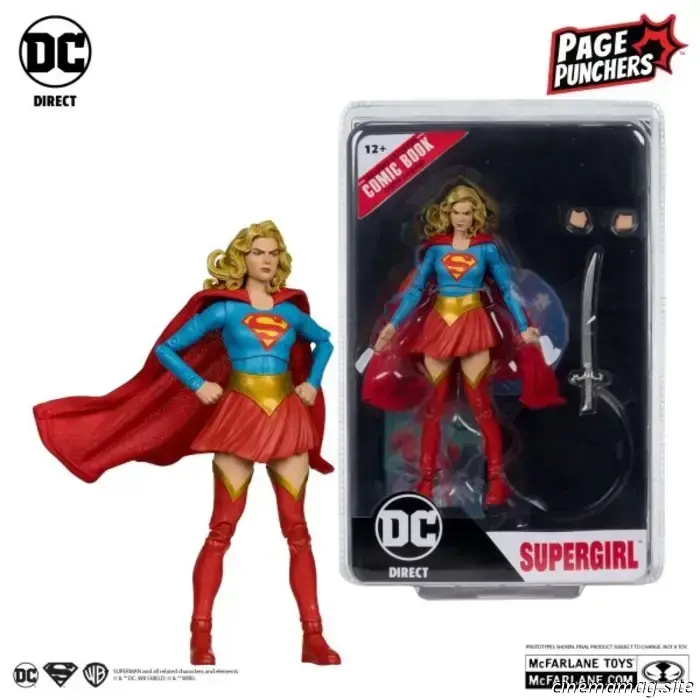 Action figures of Superman: Kingdom Come and Supergirl: Woman of Tomorrow are being added to McFarlane's DC Page Punchers collection.
