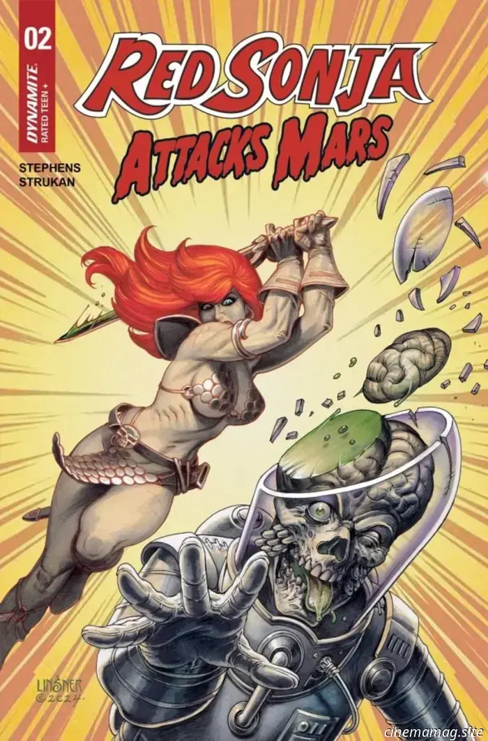 Take an exclusive first look at Red Sonja Attacks Mars #2.